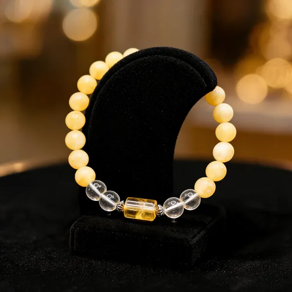 Gemstone_Beaded_Bracelet_Gold