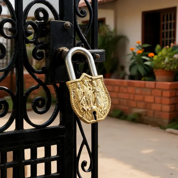 Brass_Engraved_Padlock_With_Keys_End_Of_Text