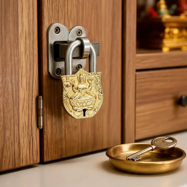 Brass_Lakshmi_Engraved_Padlock_With_Keys