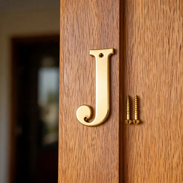 Brass_Letter_J_With_Screws_For_Home_Decor