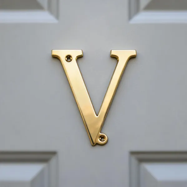 Brass_Letter_V_With_Screws_For_Home_Decor
