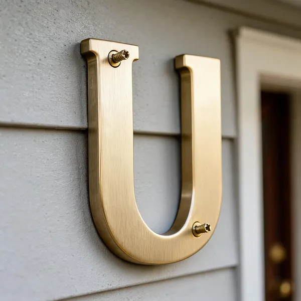 Brass_Letter_U_Wall_Mount_With_Screws