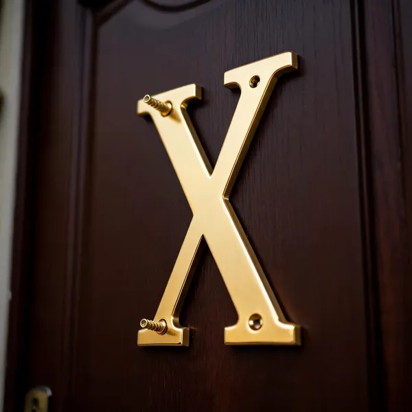 Brass_Letter_X_With_Screws_For_Home_Decor