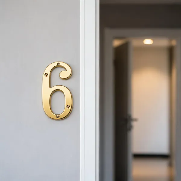 6_Inch_Brass_Number_6_With_Screws_Wall_Mount_Door_Number_Plate_For_Home_Office
