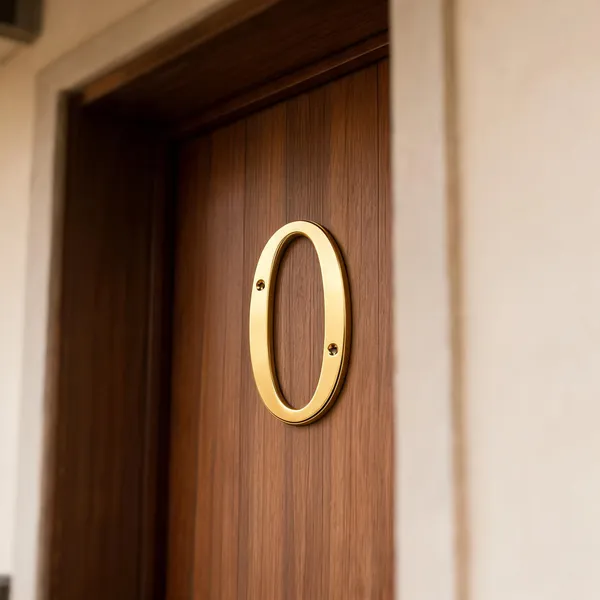 6_Inch_Brass_Number_0_With_Screws_Wall_Mount_Door_Number_Plate_For_Home_Office