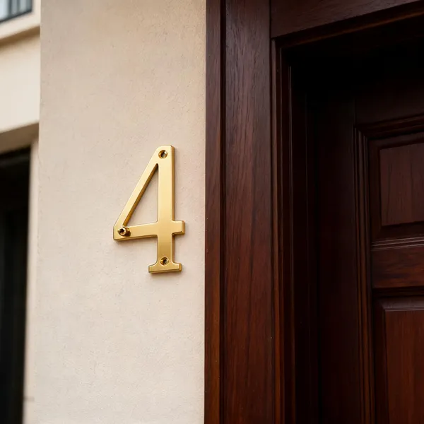 6_Inch_Brass_Number_4_With_Screws_Wall_Mount_Door_Number_Plate_For_Home_Office
