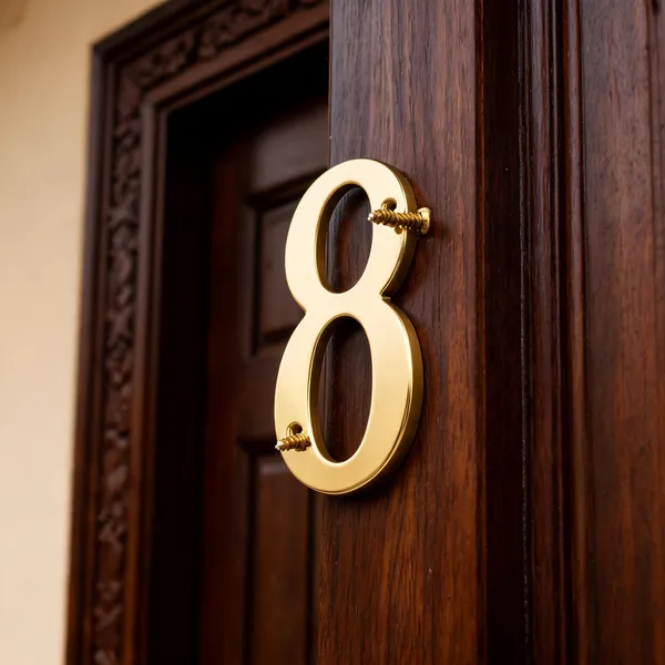 6_Inch_Brass_Number_8_With_Screws_Wall_Mount_Door_Number_Plate_For_Home_Office