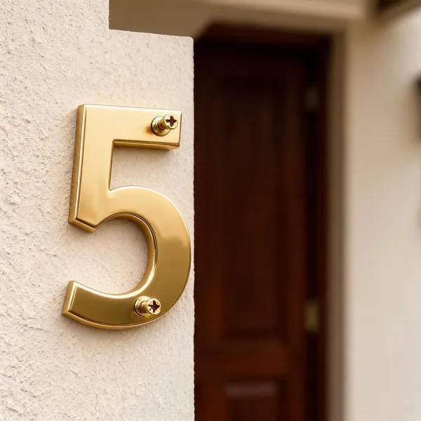 6_Inch_Brass_Number_5_With_Screws_Wall_Mount_Door_Number_Plate_For_Home_Office