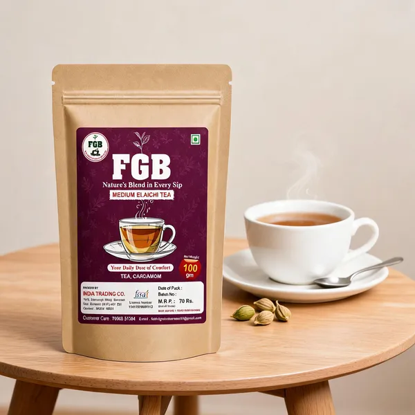 Fgb_Medium_Elaichi_Cardamom_Tea_100_G_Pack_Of_6