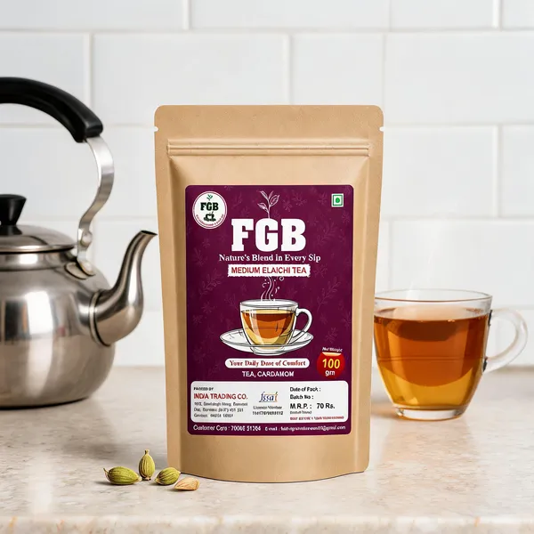 Fgb_Medium_Elaichi_Cardamom_Tea_100_G_Pack_Of_6