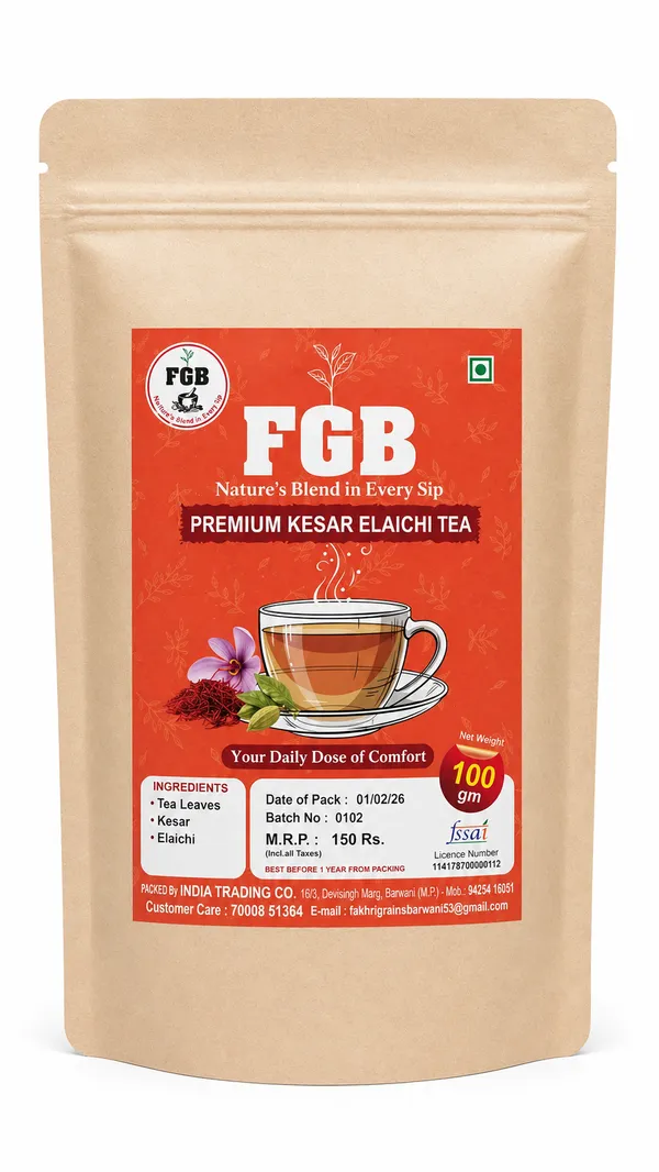 Fgb_Kesar_Elaichi_Saffron_Cardamom_Tea_100_G_Pack_Of_3