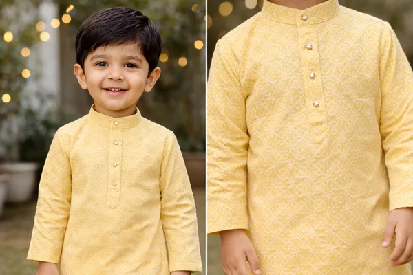 Yellow_Cotton_Straight_Fit_Patterned_Kurta_Pajama_Set_For_Boys