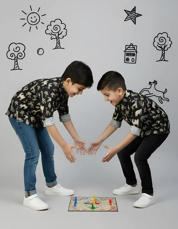 Black_Cotton_Regular_Fit_Printed_Shirt_For_Boys