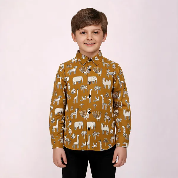 Mustard_Cotton_Relaxed_Fit_Animal_Print_Shirt_For_Boys
