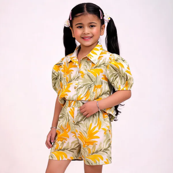 Yellow_Cotton_Floral_Print_Relaxed_Romper_For_Girls