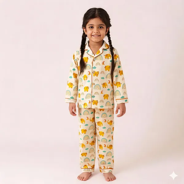 Cream_Cotton_Printed_Relaxed_Fit_Night_Suit_For_Girls