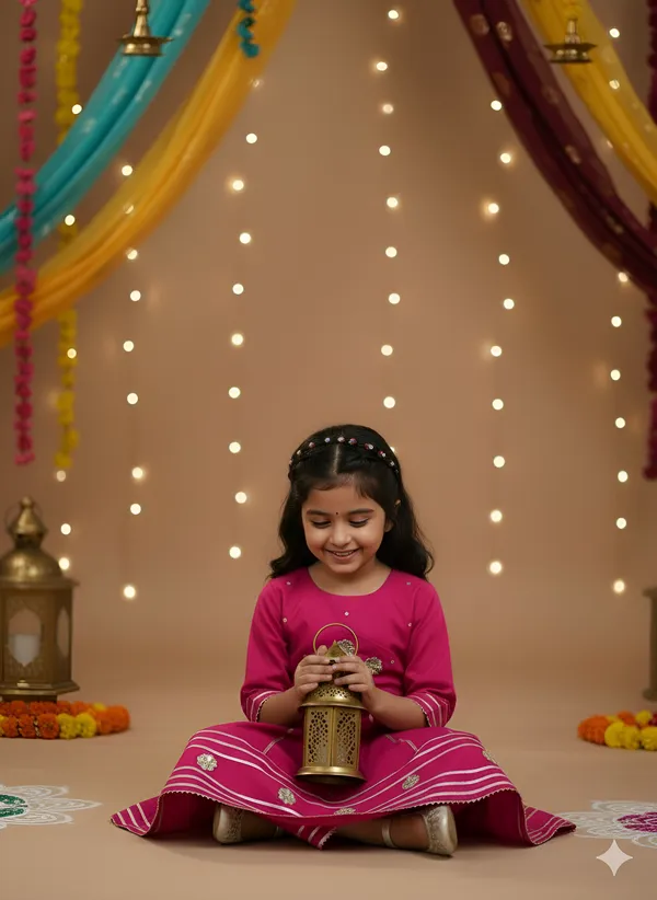 Pink_Cotton_Flared_Embellished_Anarkali_Set_For_Girls