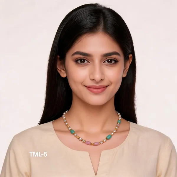Gold_Multicolor_Alloy_Pearl_Pink_Teal_Beaded_Long_Necklace_For_Women