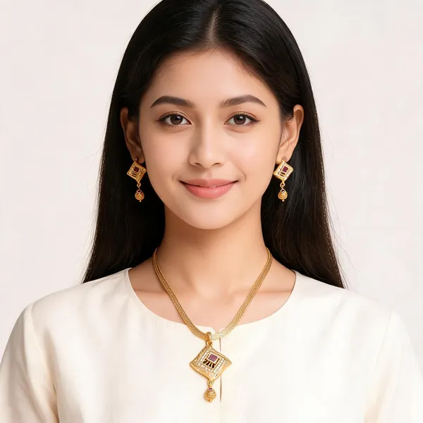 Gold_Tone_Geometric_Stone_Studded_Jewellery_Set_For_Women