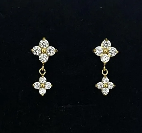 Gold_Stainless_Steel_American_Diamond_Cz_Earrings_For_Women