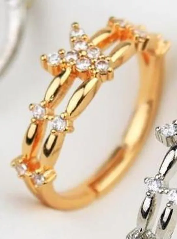 Gold_Cz_Linked_Pattern_Open_Cuff_Ring_For_Women
