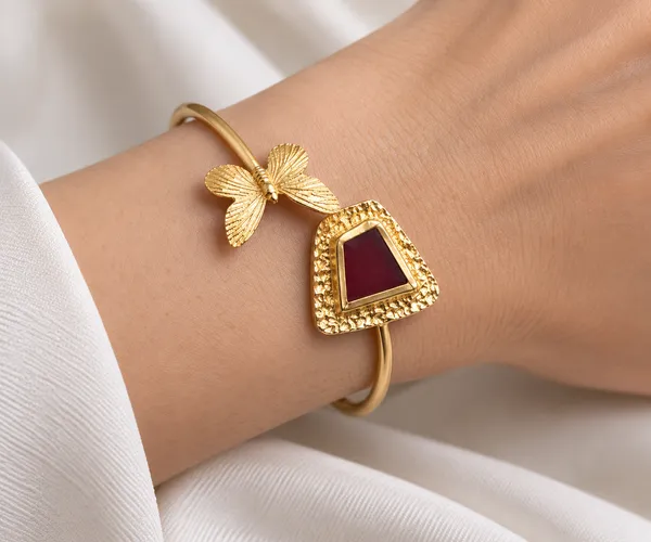 RUBY_WING_–_Gold-Plated_Butterfly_Cuff_Handcrafted_Bracelet