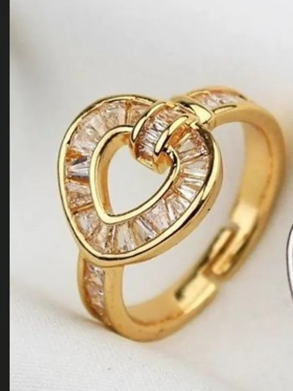 Gold_Cz_Overlapping_Heart_Open_Band_Ring_For_Women