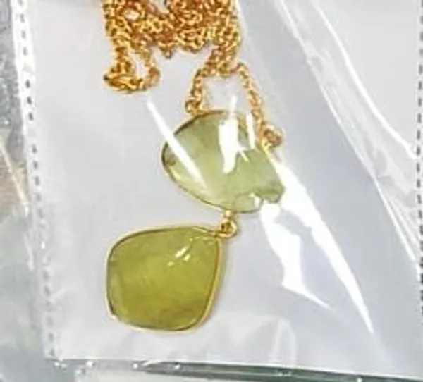 Gold___And_Lemon_Green_Plated_Brass_Semi_Precious_Stone_Necklace_For_Women