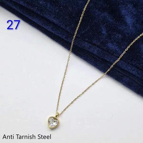 Gold_Steel_Cz_Stone_Heart_Pendant_Necklace_For_Women