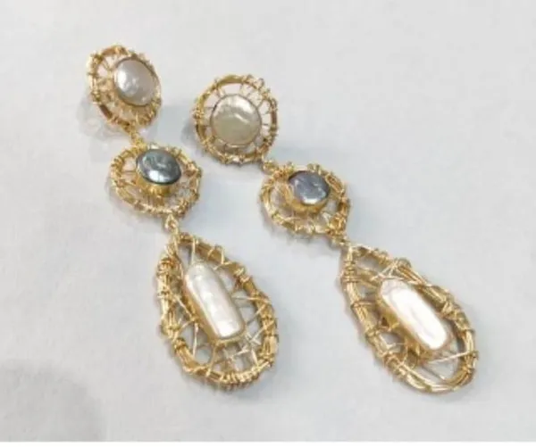 Gold_Plated_Brass_Freshwater_Pearl_Earrings_For_Women