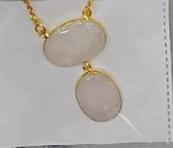 Gold___And_White_Natural_Semi_Precious_Stone_Plated_Brass_Necklace_For_Women