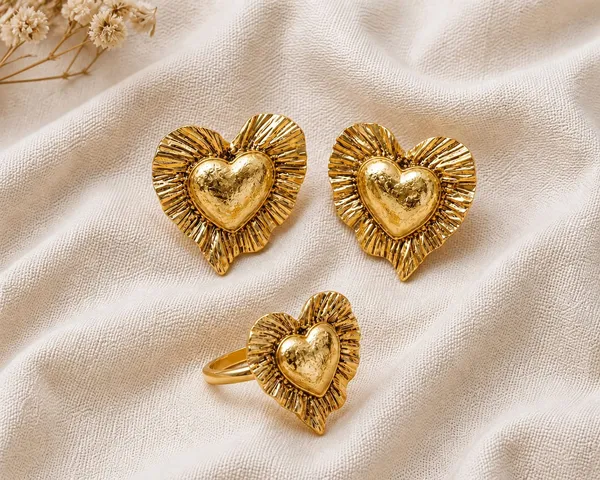 Gold_Plated_Brass_Handmade_Earrings_And_Ring_Set_For_Women