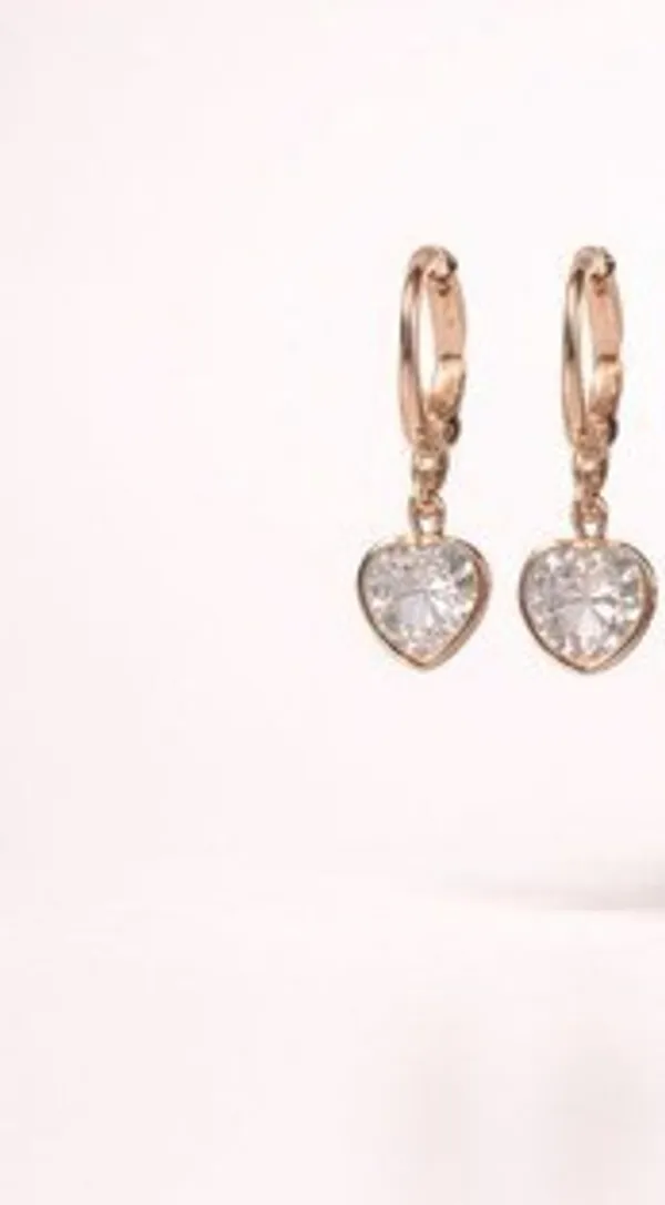 Rose_Gold_Plated_Heart_Cz_Drop_Earrings_For_Women