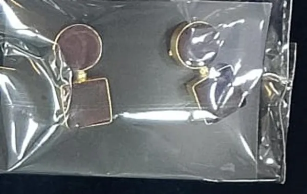 Gold___And_Black_Brass_Semi_Precious_Stone_Earrings_For_Women