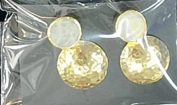 Gold___And_White_Brass_Semi_Precious_Stone_Earrings_For_Women