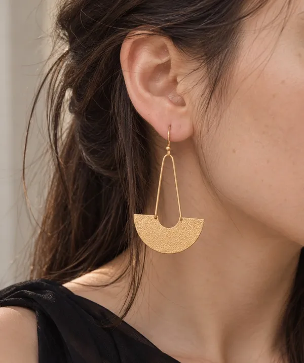 GILDED_ARC_–_Gold-Plated_Textured_Handcrafted_Geometric_Drop_Earrings