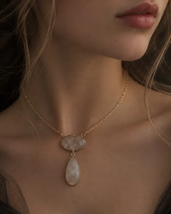 Smoky_champagne_Organic_Duo_Gold_plated_Handcrafted_Pendant_Necklace