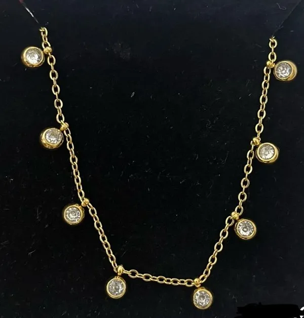 Gold_Stainless_Steel_Cz_Necklace_For_Women