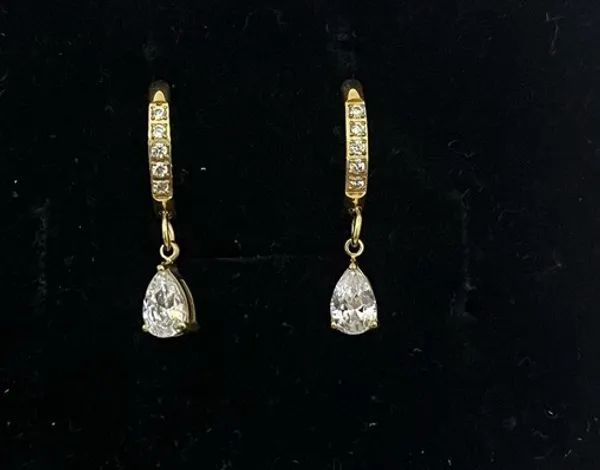 Gold_Stainless_Steel_American_Diamond_Cz_Earrings_For_Women
