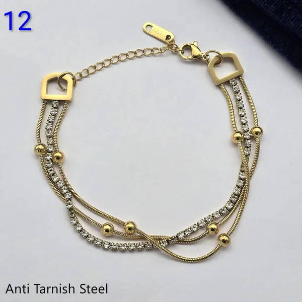 Gold_Gold-Plated_Multi-Layer_Cz_Rhinestone_Bracelet_For_Women