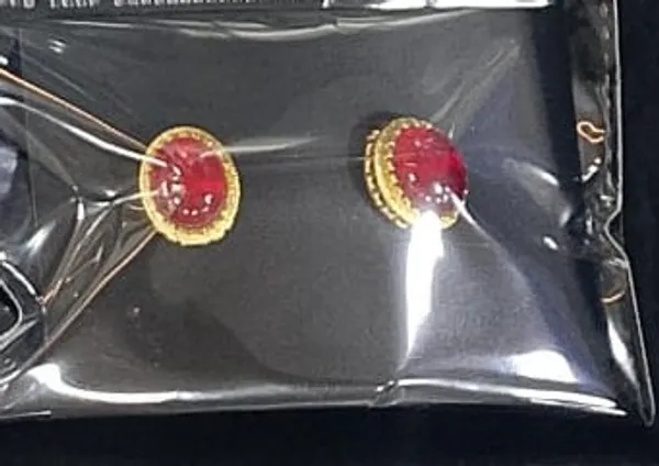 Gold___And_Red_Brass_Semi_Precious_Stone_Earrings_For_Women
