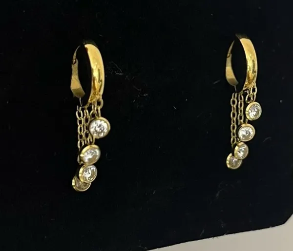 Gold_Stainless_Steel_American_Diamond_Cz_Earrings_For_Women