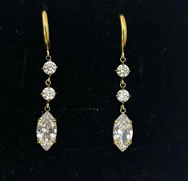 Gold_Plated_Stainless_Steel_Cz_Earrings_For_Women