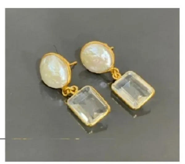 Gold_Plated_Brass_Pearl_And_Stone_Earrings_For_Women