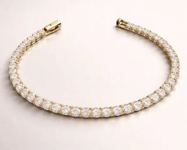 Gold_Cz_Tennis_Style_Open_Bracelet_For_Women