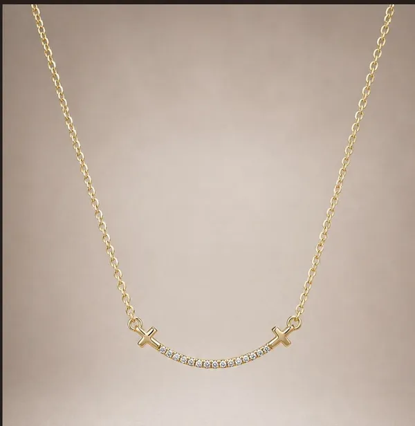 Gold_Gold-Plated_Cross_Accent_Cz_Chain_Necklace_For_Women