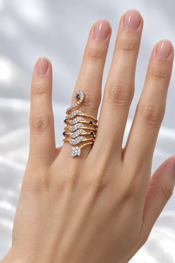 CRYSTAL_BLUE_SERPENT_–_Gold-Plated_CZ_Handcrafted_Ring