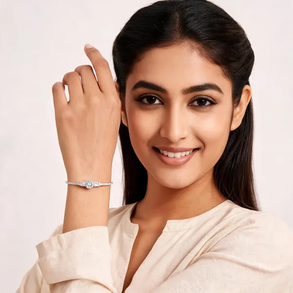 Silver_Cz_Cluster_Stone_Open_Bangle_For_Women
