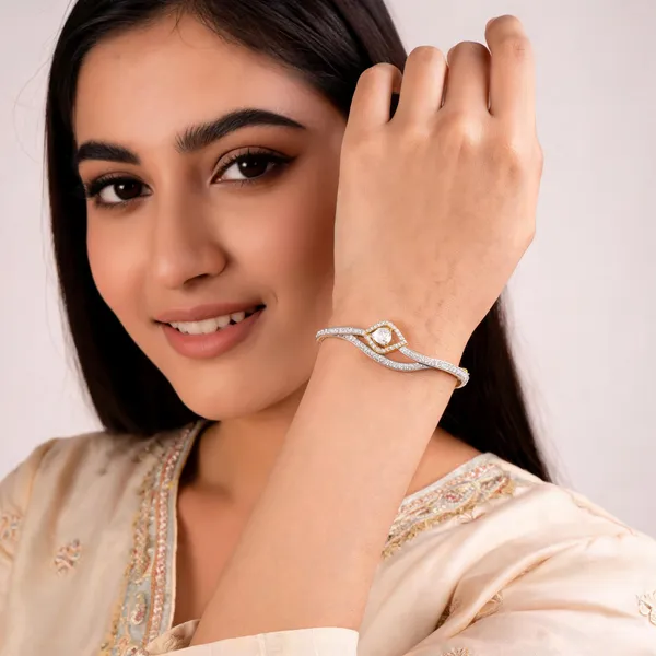 Gold_Cz_Curved_Statement_Crystal_Open_Bangle_For_Women
