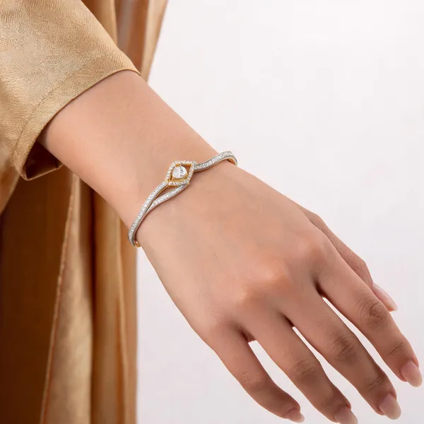 Gold_Cz_Curved_Statement_Crystal_Open_Bangle_For_Women